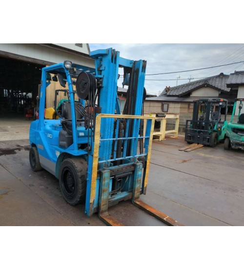 Xe nâng 3 tấn Toyota 4m3 chui công dịch giá 52-8FD30 máy 2Z, xe nâng Nhật bãi đời cao 2006